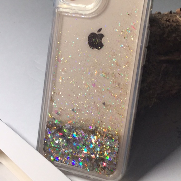 NEW In Box Clear case w/liquid glitter -iphone 8/7 - Picture 8 of 8